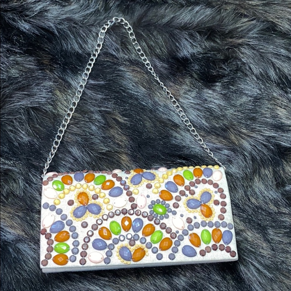 Aldo clutch w/embellishments